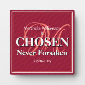 決して感動的見捨てられなかったクリスチャン フォトプラーク (正面)