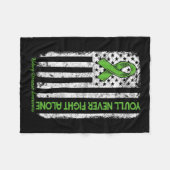 決して戦わない唯一のフラグの緑の腎臓病アワーン フリースブランケット (正面(横))