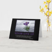 決して挨拶状をあきらめないで下さい カード (黄色い花)