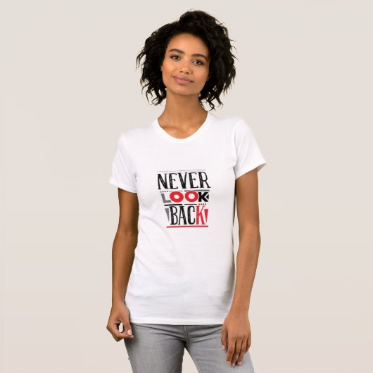 決して振り返るな | 苦悩に満ちた都市の鼓動 Tシャツ (正面フル)