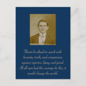 決して本当のことを話すことを恐れてはならない。 ポストカード (正面)