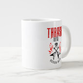 決して死なない金属を打つ ジャンボコーヒーマグカップ (正面右)