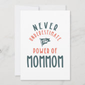 決して母の力を過小評価しない サンキューカード (正面)