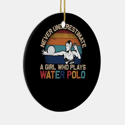 決して水ポロ遊アールの少女を推定しない セラミックオーナメント (右)