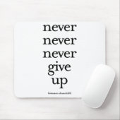 決して決して決してあきらめないで下さい マウスパッド (マウス)