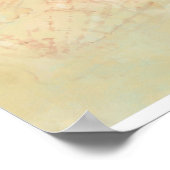 決して海を私から遠くに引用文とビーチ ポスター (角)