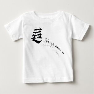 決して海賊船のワイシャツを育たないで下さい ベビーTシャツ