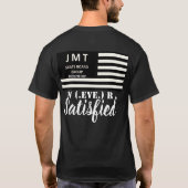 決して満足できないTシャツ Tシャツ (裏面)