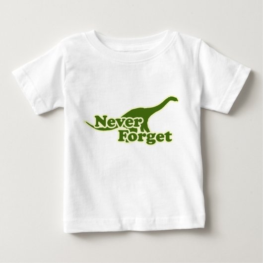 決して無忘れ竜の ベビーTシャツ (正面)