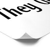 決して牛の毛を抜かない ポスター (角)