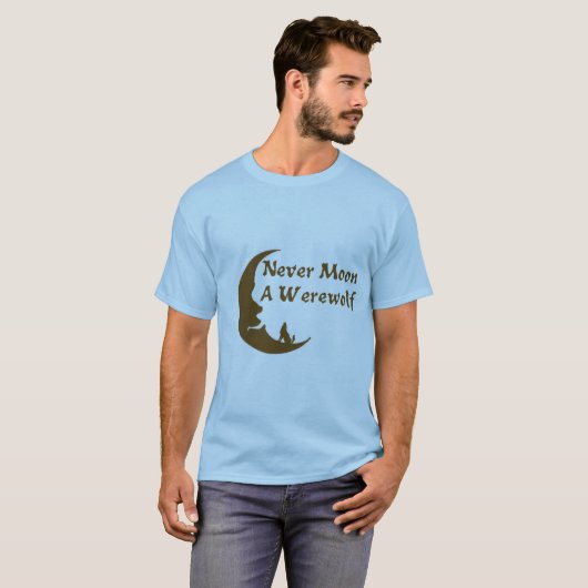 決して狼人間のワイシャツをうろつかないで下さい Tシャツ (正面フル)