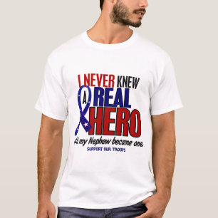 決して知っていませんでした英雄2の甥(軍隊を支援)を Tシャツ