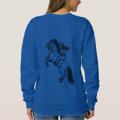 決して祖母を過小評価しなおもしろいいことわざ スウェットシャツ (裏面)