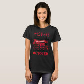 決して祖母を過小評価10月誕生日モト Tシャツ (正面フル)