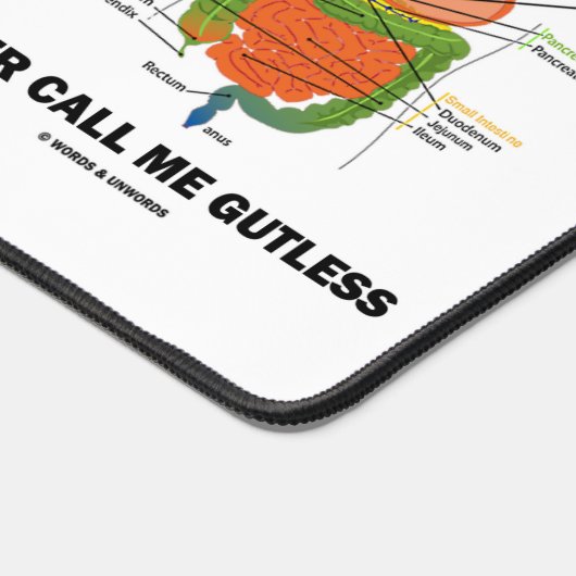 決して私を気味悪い消化器系ギークユーモアと呼ばない デスクマット (コーナー)