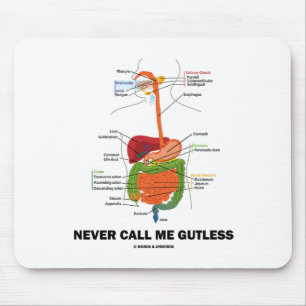 決して私をGutless電話しないで下さい(消化系のユーモア) マウスパッド