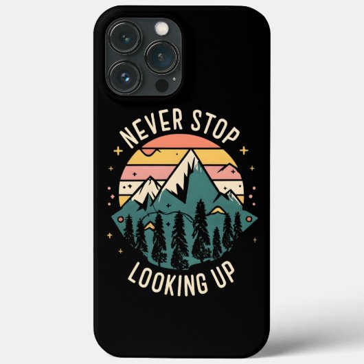 決して空を見上げることをやめるな - 宇宙からのインスピレーション Case-Mate iPhoneケース (裏面)