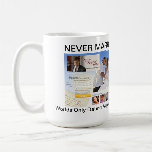 決して結婚したデートすること。Com Mug コーヒーマグカップ (左)