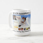 決して結婚したデートすること。Com Mug コーヒーマグカップ (正面左)