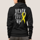 決して練習のジャケットをあきらめないで下さい パーカ (裏面)