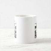 決して老人の白いおもしろい漬物を過小評価 コーヒーマグカップ (中央)