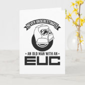 決して老人を過小評価しないEUCモノホイール カード (黄色い花)