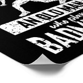 決して老人バドミントンを過小評価しない ポスター (角)