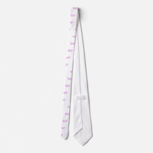 決して腫瘍学者をあなたの毛をすることを許可しないで下さい ネクタイ (裏面)