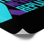 決して自殺の代わりになれない認識度メンタル ポスター (角)