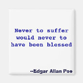 決して苦しむことは無かった賛美だろう マグネット (正面)