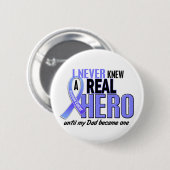 決して英雄2のパパの前立腺癌を知っていませんでした 缶バッジ (正面&裏面)