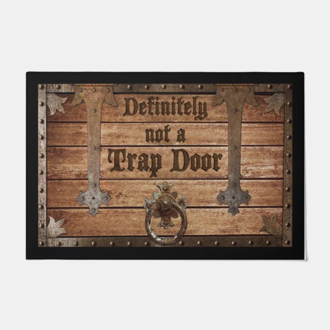 決して落とし穴の敷物ではなく、引っ越し祝いパーティーの贈り物 ドアマット (正面)