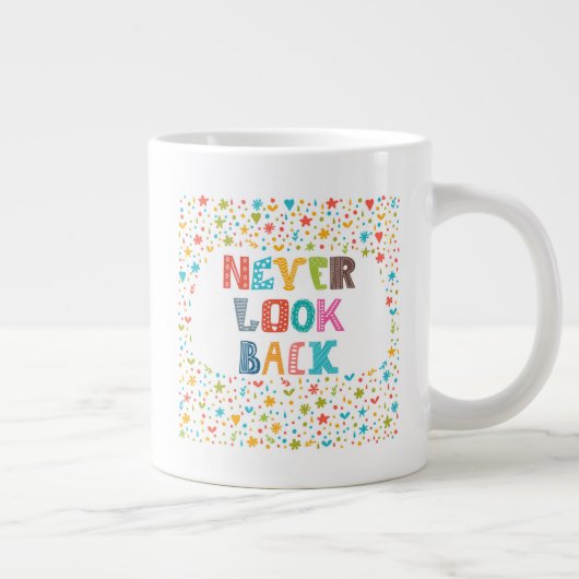 決して見ないで下さい ジャンボコーヒーマグカップ (右)