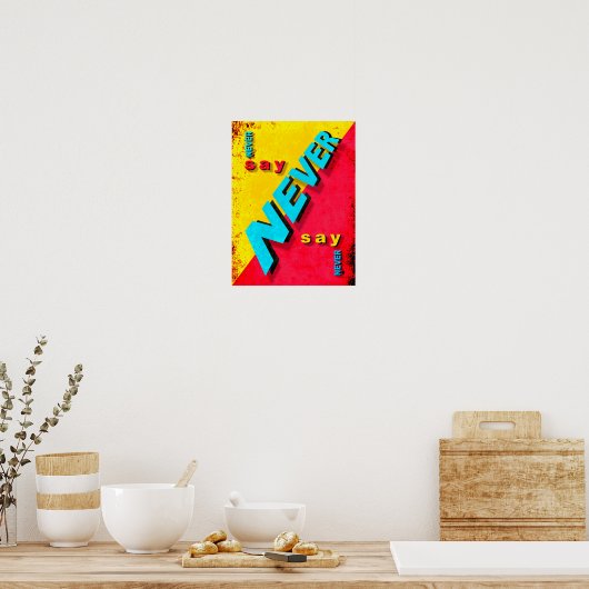 決して言わない ポスター (キッチン)