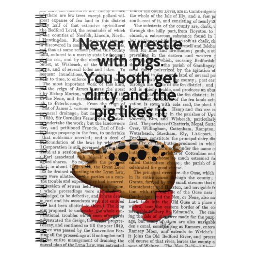 決して豚と格闘しない ノートブック (正面)