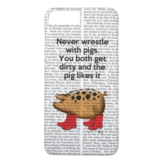 決して豚と格闘しない Case-Mate iPhoneケース (裏面)