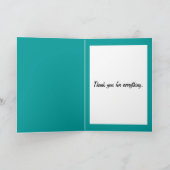 決して象のサンキューカードを忘れないで下さい サンキューカード (内部)