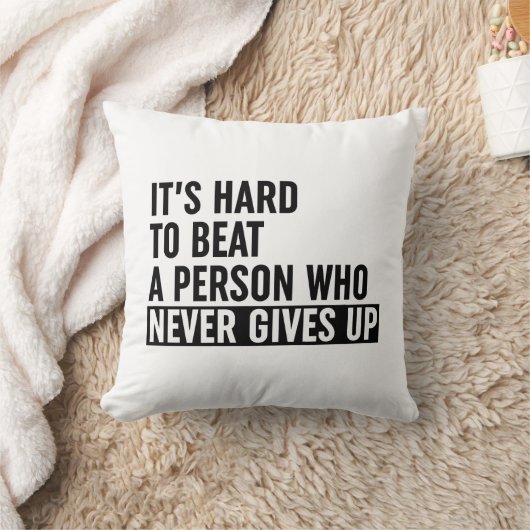 決して起きない人をビートするのは懸命与えだ クッション (ブランケット)