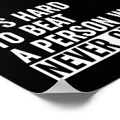 決して起きない人をビートするのは懸命与えだ ポスター (角)