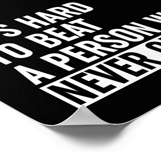 決して起きない人をビートするのは懸命与えだ ポスター (角)