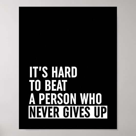 決して起きない人をビートするのは懸命与えだ ポスター (正面)