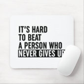 決して起きない人をビートするのは懸命与えだ マウスパッド (マウス)