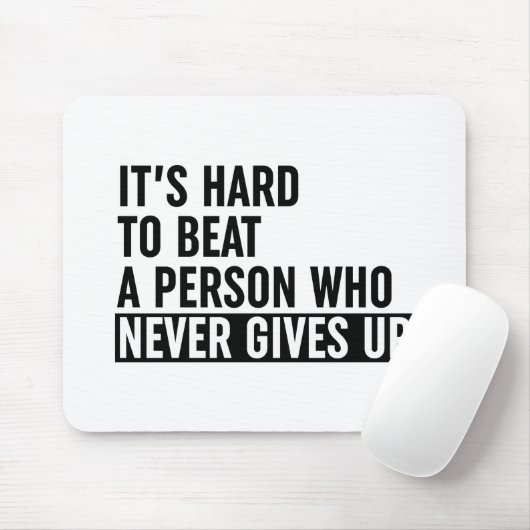 決して起きない人をビートするのは懸命与えだ マウスパッド (マウス)