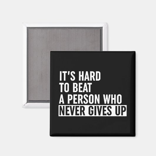 決して起きない人をビートするのは懸命与えだ マグネット (正面/裏面)