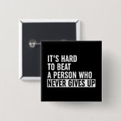 決して起きない人をビートするのは懸命与えだ 缶バッジ (正面&裏面)