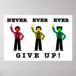 決して起こ与えない！ ポスター