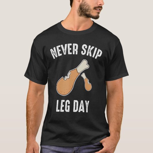 決して足の日鶏の揚げ脚をスキップ Tシャツ (正面)