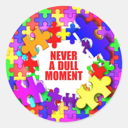 決して退屈な瞬間ではない ラウンドシール (正面)