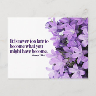 決して遅すぎないポストカやる気を起こさせるード ポストカード