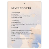 決して遅すぎない愛の詩 クリップボード (裏面)